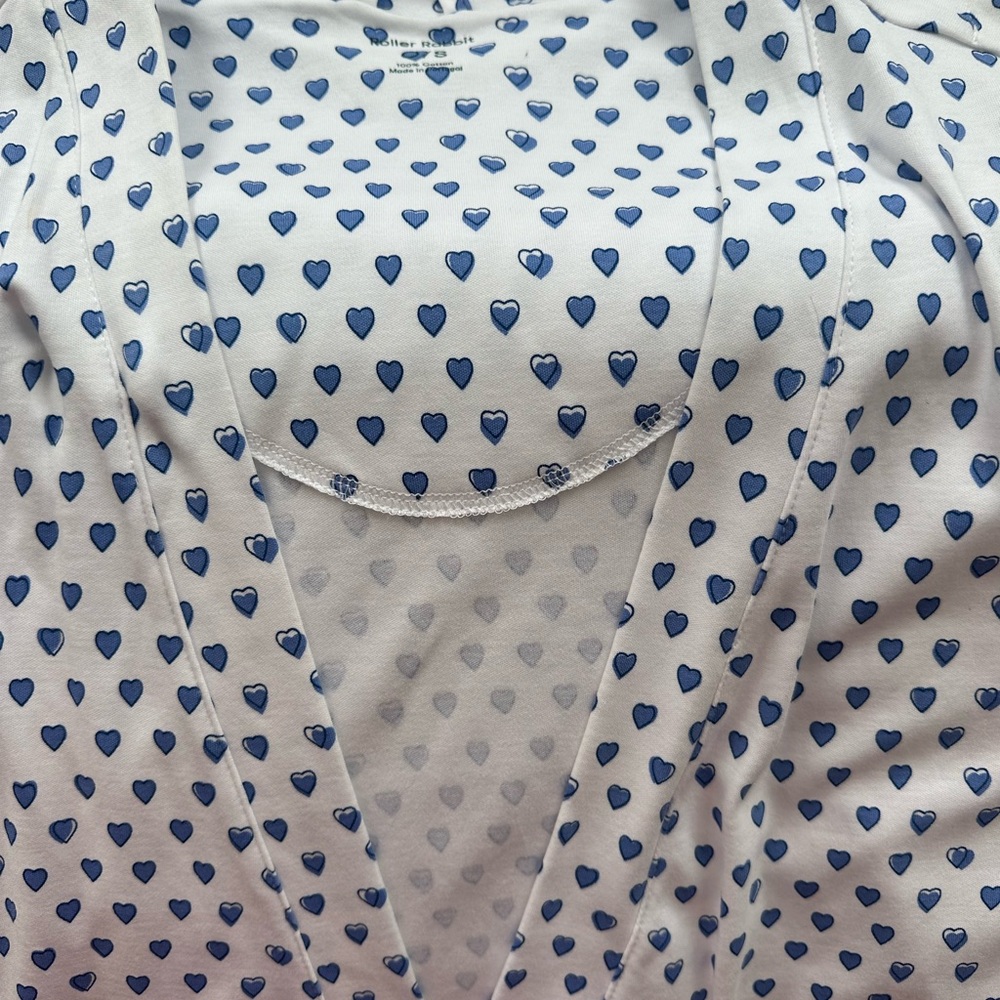 Blue Heart Patterned Robe - Picture 2 of 2
